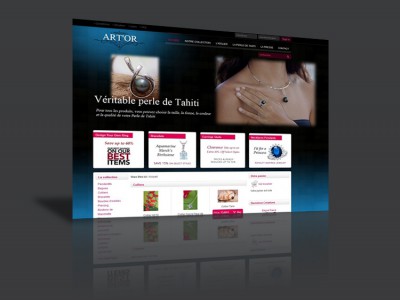 Site internet - Art Or Tahiti Perles Projet