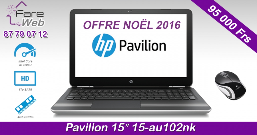 HP Notebook Pavilion 15&quot; 15-au102nk